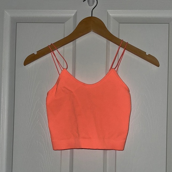 Zenana Vibrant Orange Women's Crop Top - Picture 1 of 7
